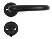 Dørhåndtaksett til hoveddør/ytterdør matt svart